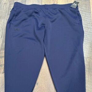 UNDER ARMOUR BLUE COLDGEAR DARK BLUE SWEATPANTS JOGGERS SIZE YXL BOYS 18-20